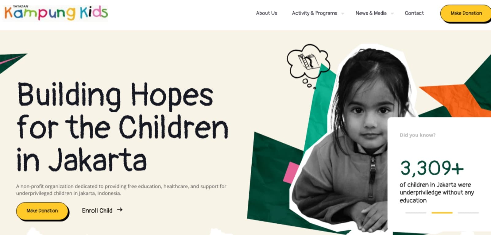 Kampung Kids website